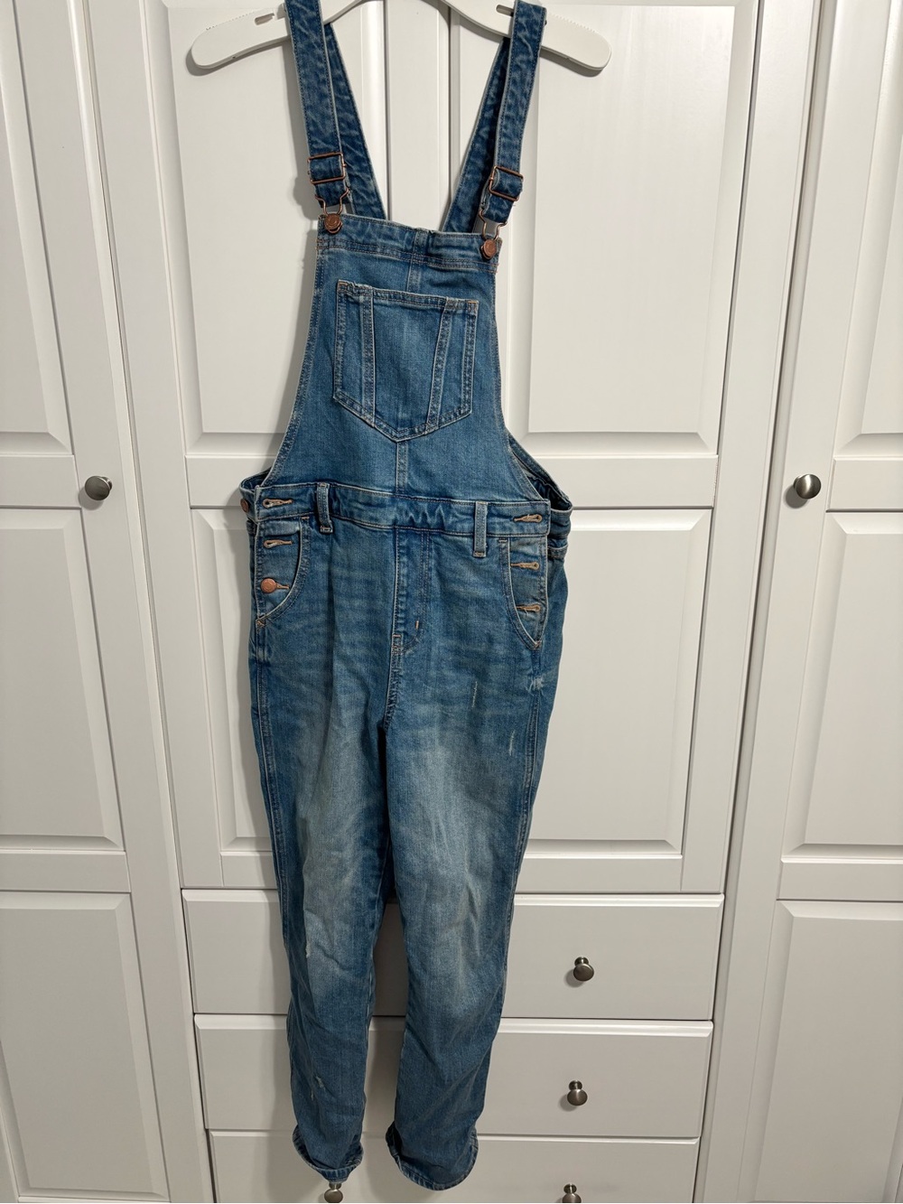 Old Navy Faded Blue Denim Women's Overalls